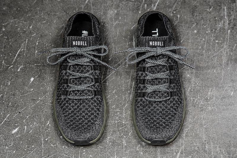 Nobull Ivy Knit Runner Men's Running Shoes Black | USA K1098O